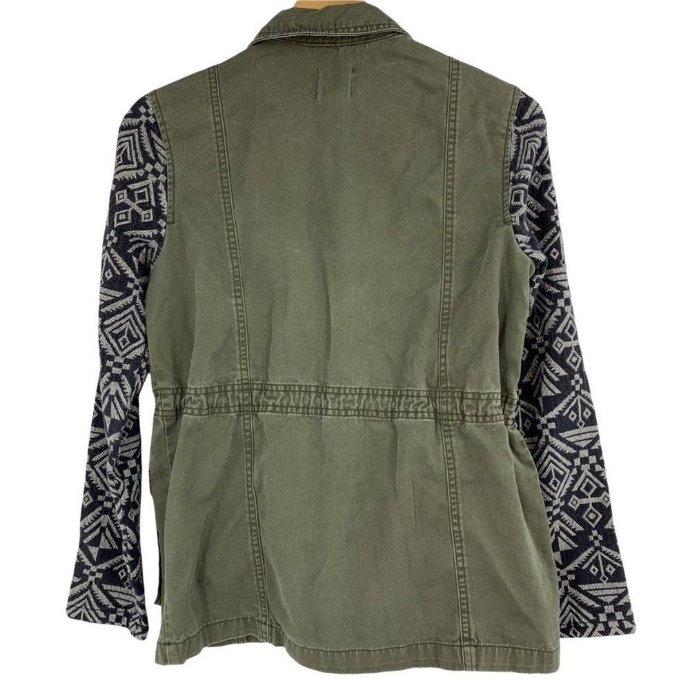 Womens Sun & Shadow Size Small Military tribal Jacket EUC Zipper 0723 - Picture 2 of 7